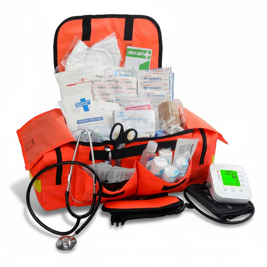 EMT 1st 362 Pcs Emergency Responder First Aid Kit with 40 Unique Items & First Aid Guide Book, Large First aid kit for car, Travel & Home - Emergency Bag for Hiking, Camping, Backpacking and Outdoor