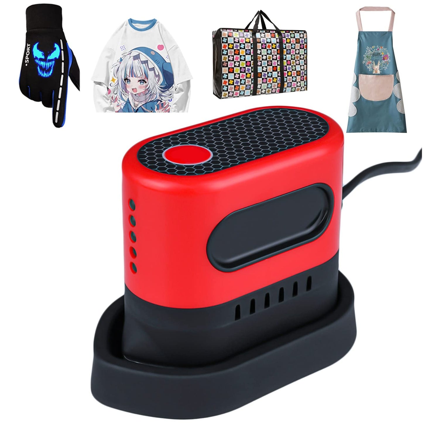 BJSYM Heat Press Machine Multifunctional Mini Heat Press Machine Embossing DIY Digital Transfer Printing Machines for T-Shirts Shoes