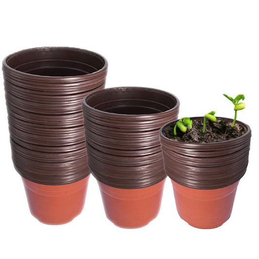 labworkauto 5.3" Seedling Pots Plastic Plant Pots Seedling Cups Nursery Pots Plant Container Replacement for Seeds Germination, Seedlings Growing, Succulents Planting, Seeds Starting 100 Pcs