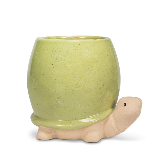 Abbott Collection Stoneware Turtle Planter - Tall (5" H)
