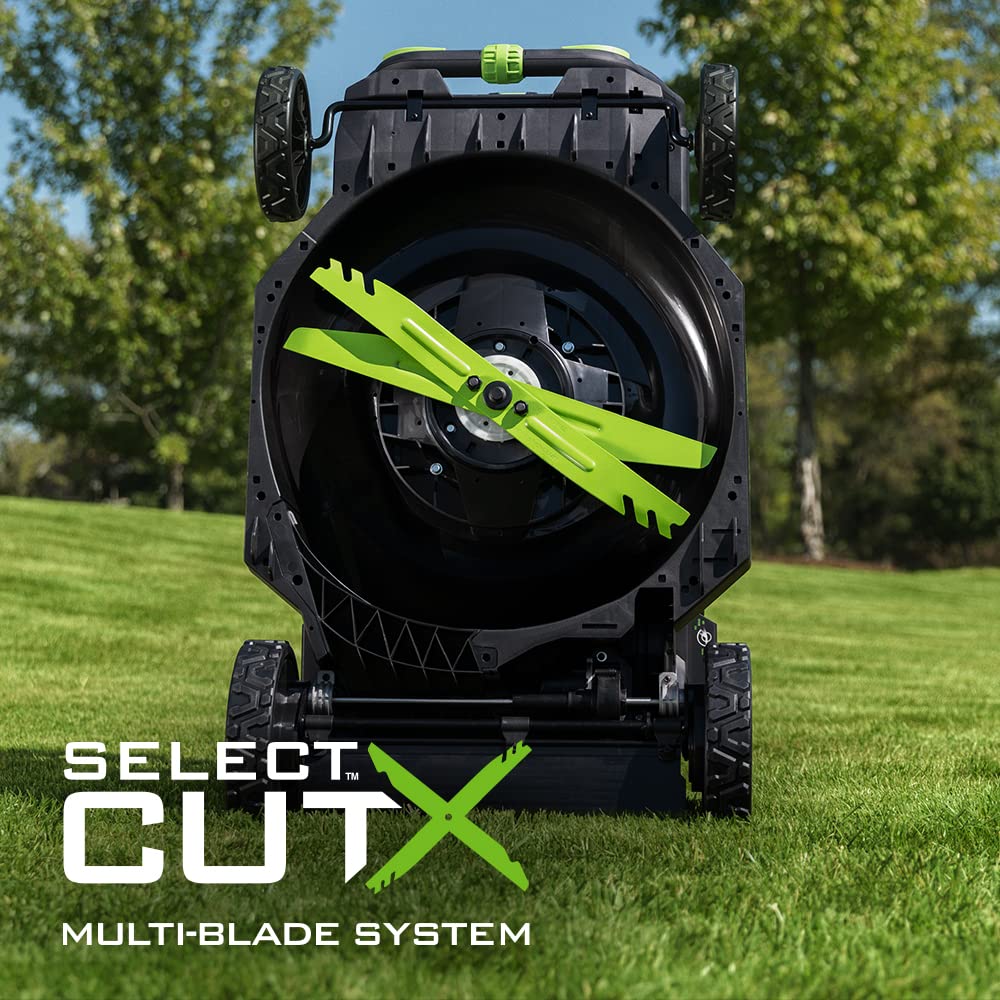 EGO POWER+ Electric Lawn Mower, Self-Propelled Cordless with Select Cut and Touch Drive, Includes (2) 56V 6.0Ah Batteries and Rapid Charger - LM2134SP-2