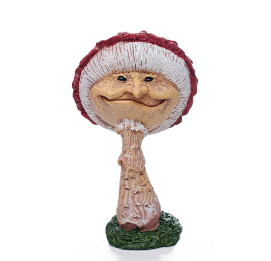 MOLMH Weird Garden Decor for Outside Charming Magic Witch Mushroom Statue, Perfect for Outdoor Statues and Celebrations, Weatherproof Resin Sculpture Garden Decorations