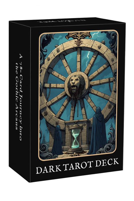 Unique Dark Gothic Tarot Deck, Tarot Cards for Beginners, Dark Fantasy Style Deck, Witch Divination Tool, Fortune Telling Tarot Learning Decks