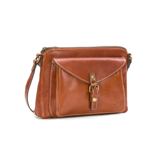 Patricia Nash | Avellino Leather Crossbody Bag | Women's Crossbody Purse | Leather Crossbody, Tan