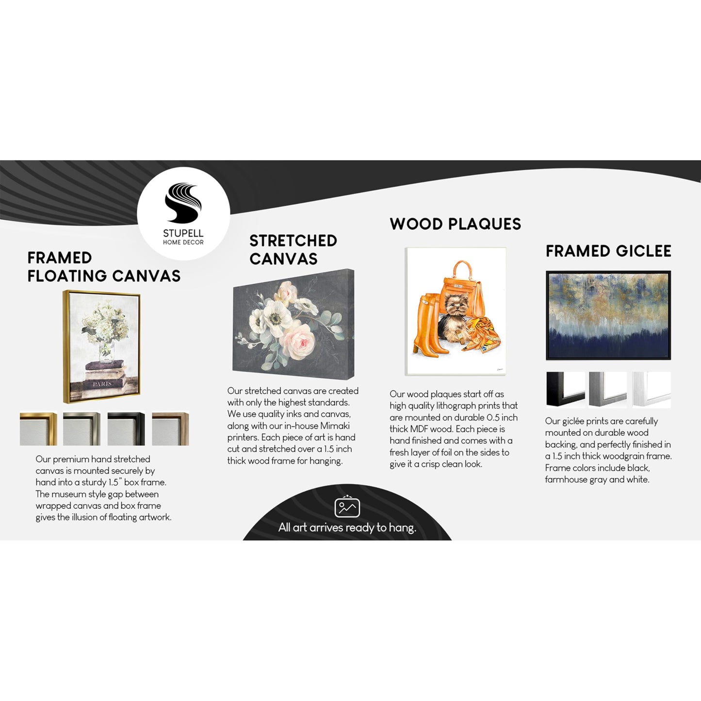 Stupell Industries 'Beige High Fashion Bookstack', Framed Giclee Art, Black, 11 x 14 Inches, Easy to Hang and Sturdy, Made in USA, by Amanda Greenwood