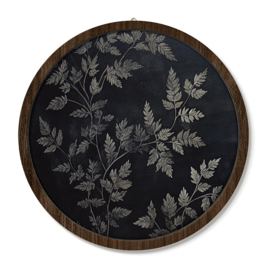 VONTP Vintage Dark Cottagecore Botanical Wall Art Decor, Moody Gothic Dark Academia Floral Wooden Wall Hanging Decor for Farmhouse Home Bedroom Living Room Bathroom Kitchen, 9.8x9.8 Inch