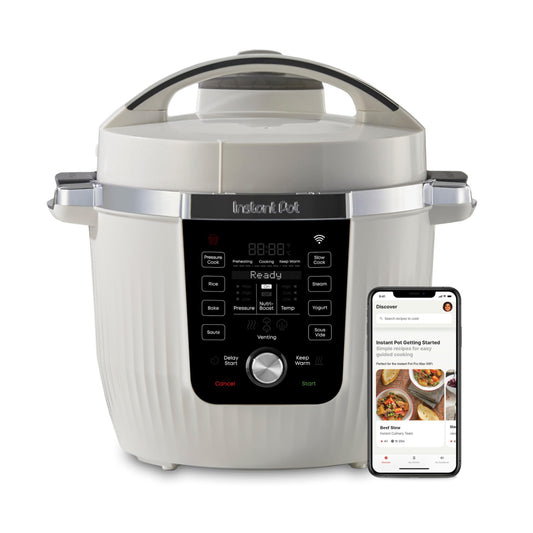 Instant Pot PRO Max Wi-Fi Smart 10-in-1 Pressure Cooker, Steamer, Saute, Warmer, Rice Cooker, Yogurt Maker, Sous Vide, Baker, NutriBoost - Includes App with 2000+ Recipes - 6 Quart