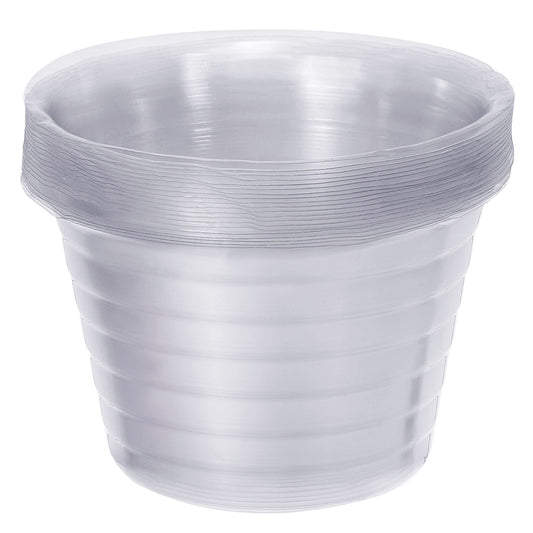 MECCANIXITY Plant Pot Saucer 5 Inch Plastic Round Flower Drip Tray for Indoor Outdoor, Clear Pack of 20