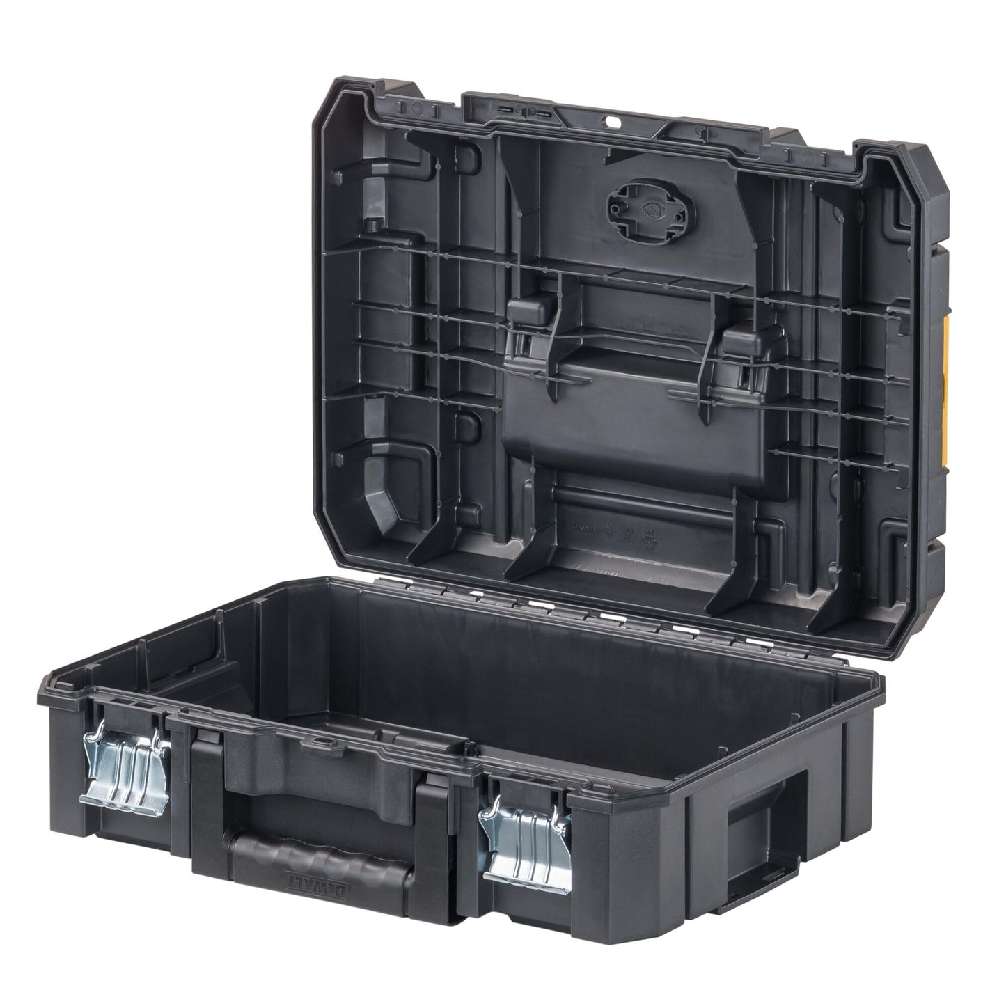 DEWALT TSTAK II Tool Box, Flat Top Tool Storage Case, Organizer Box Holds Up To 66 lbs, Flexible Platforms for Stacking, 13 Inch (DWST17807)