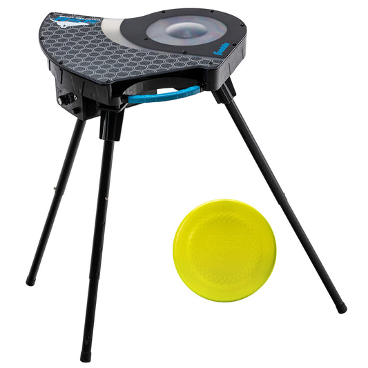 Franklin Pet Supply Co. Automatic Disc Launcher for Dogs - Ready Set Fetch Automatic Disc Tosser Dog Toy for Fetch - Portable Thrower Toy - Battery Powered