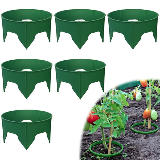 BROWNKNOT 30 Pcs 10 Inch Planting Grow Rings for Protect Planting Protective Round Edging to Separate Rock and Protect Plants for Deep Watering Veggies Herbs and Flowers(6 Set)