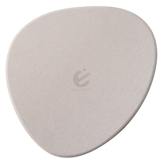 Elfcool Plant Saucer Quick Dry Absorbent Flower Plant Pot Saucer Dirp Tray Diatomaceous Earth Plant Mat for Indoor Outdoor Plants (12''-Off White-1pack)