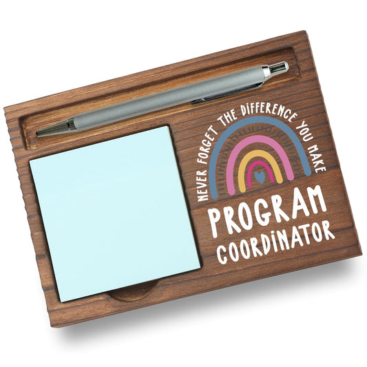 Program Coordinator Gifts Sticky Note Holder, Thank You Gift for Project Manager, Event Coordinator, or Admin Leader, Staff Appreciation Week, Graduation or Holiday Recognition PB033