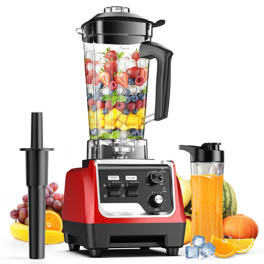 MAGETANG Blender, 1800W Powerful Countertop Blenders for Kitchen with 70oz Pitcher &20oz Travel Cup, 28000 RPM Blender for Smoothies, Ice Crushing, Frozen Drinks, Multiple Speeds with Pulse & Timer