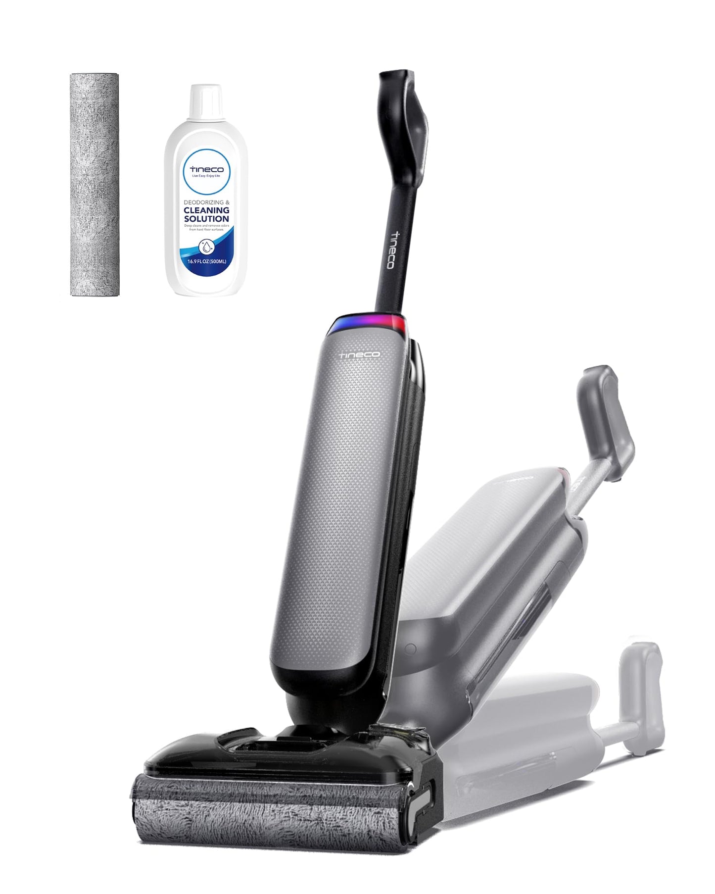 Tineco Wet Dry Vacuum Cleaner 22kPa Suction Floor Cleaner Mop, 50 Min Runtime, iLoop Smart Sensor, DualBlock Anti-Tangle Design, 185℉ Flashdry, Dual-Edge Cleaning, 180° Lay-Flat, Floor One S7 Artist