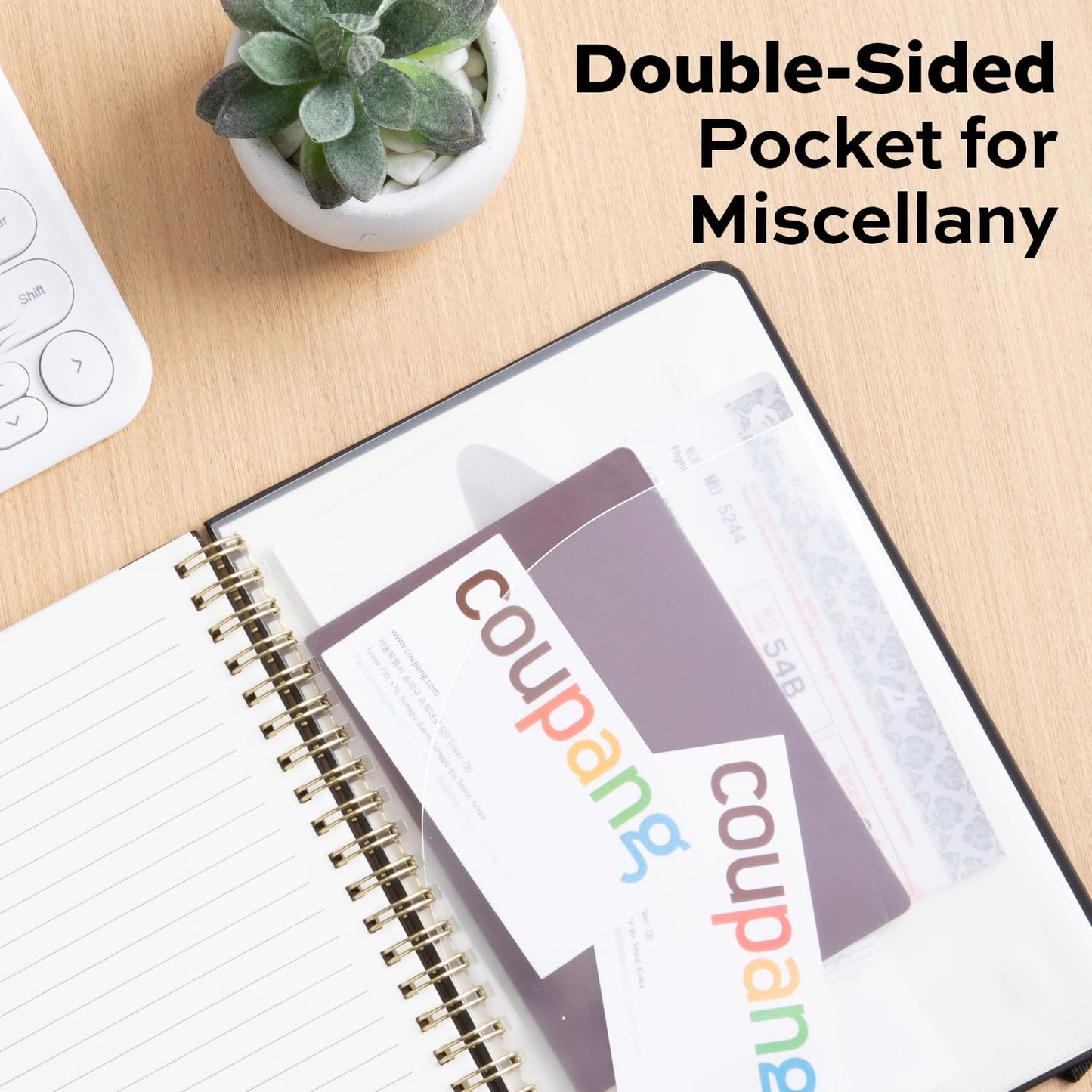 Deli 3-Pack Lined Spiral Journal Notebook Black, 160 Pages, A5 (5.5"x8") Hardcover Writing Notebook, College Ruled Spiral Bound Journal for Women & Men - Perfect for Work, School, Office & Note Taking