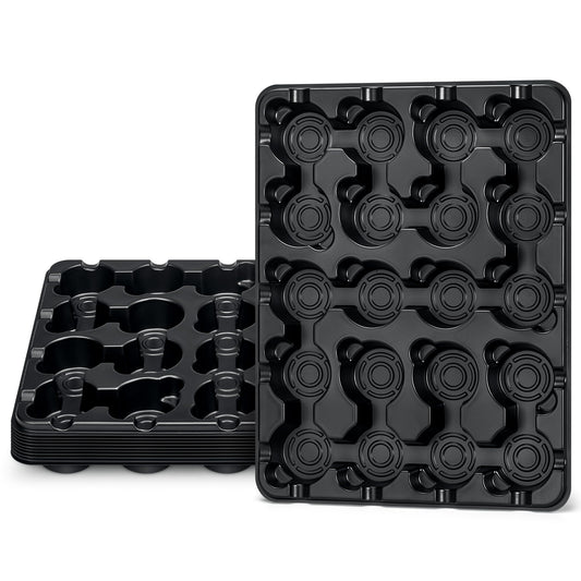homenote 3 Inch Seed Starting Trays 10 Pack, 20-Cell Seedling Starter Trays for Indoor Outdoor Growing, Plant Starter Germination Trays for Pots Seedlings 3" Opening Compatible Pots