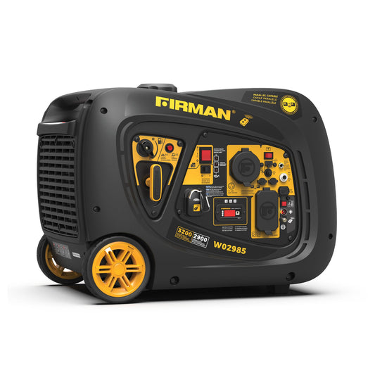 FIRMAN W02985 Inverter Portable Generator 3200W Remote Start, RV Ready Quiet Gas Power Station, Portable Outdoor Generator for Camping, Tailgating, Home Backup, Emergency Use