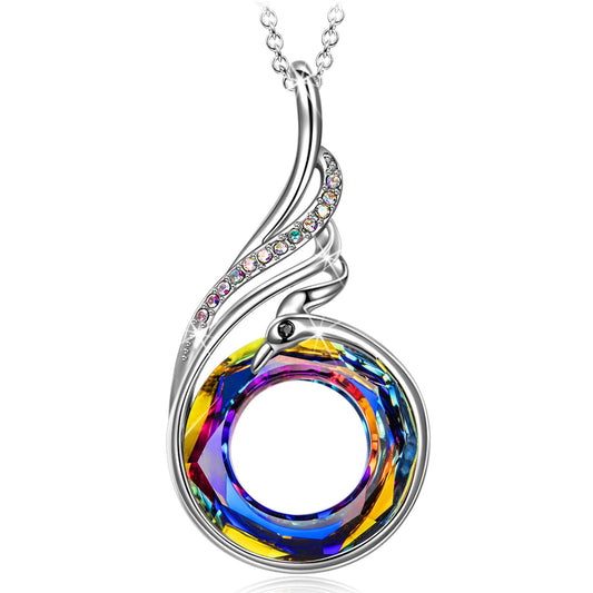 Kate Lynn Phoenix Necklaces for Women 925 Sterling Silver Necklace Crystal Jewelry for Wife Birthday Gifts for Women Christmas Mothers Day Gifts for Mom Wife Daughter Unique Jewelry for Girlfriend Best Friend Lady