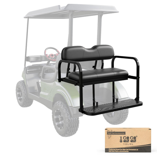 10L0L Golf Cart Rear Flip Folding Seat Kit for Yamaha G29 - UV-Resistant, Durable