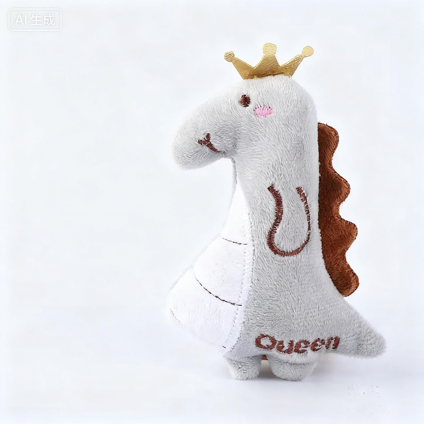 Cat Toy Interactive Toy Plush Kittens Kitty Dinosaur Shaped Toy, White Cat Chew Catnip Toy Indoor Dinosaur Toys for Cats （4.7 inch - 1pcs - GREY0013