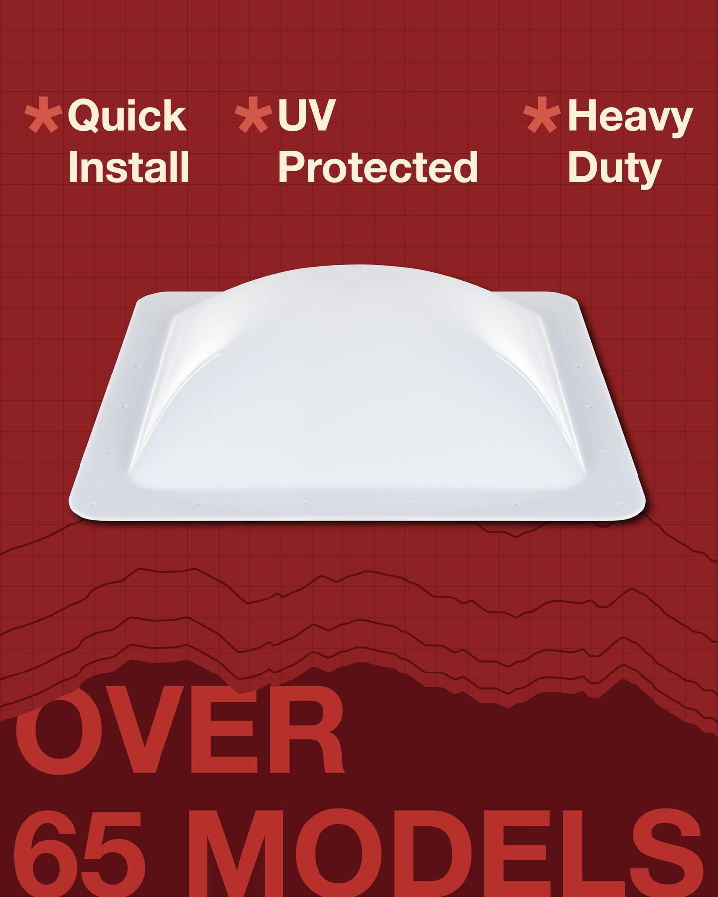 ICON RV Skylight - NSL2414S - Smoke