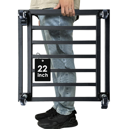Hongsane 22" Plant Caddy with Wheels Heavy Duty,600Lbs Large Metal Plant Dolly,Rolling Square Plant Stand with Industrial Casters,Rust-Proof Plant Rollers for Large Planters,Pots,1 Pack