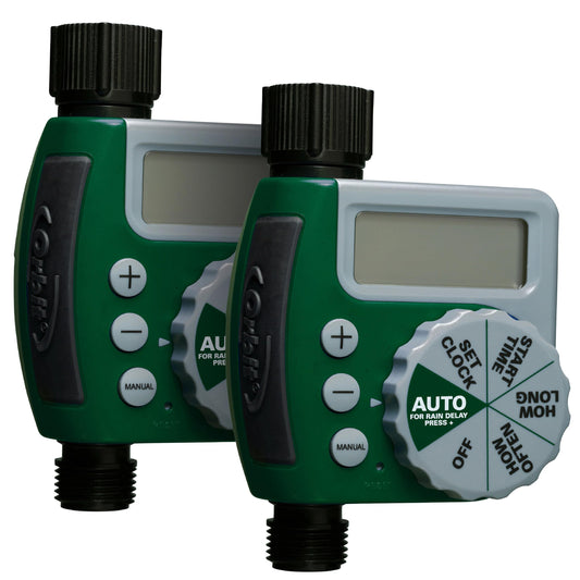 Orbit 62067 1-Outlet Programmable Digital Hose Watering Timer, 2-Pack