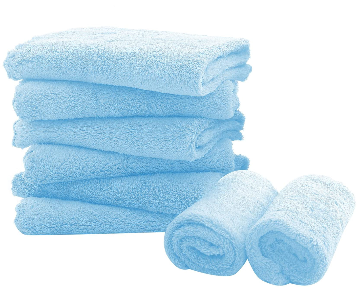 Muslin Burp Cloths 100% Cotton Large 20''x10'' Extra Soft and Absorbent Baby Wash Cloths Spit Up Rags - Baby Burping Cloth for Boys Girls Items(12 Pack Green)