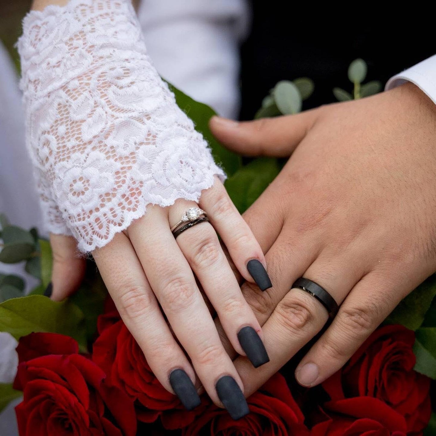 TRUMIUM 2mm Tungsten Rings for Women Men Thin Wedding Bands Engagement Promise Wedding Ring Beveled Edges Plain Domed Size 11.5
