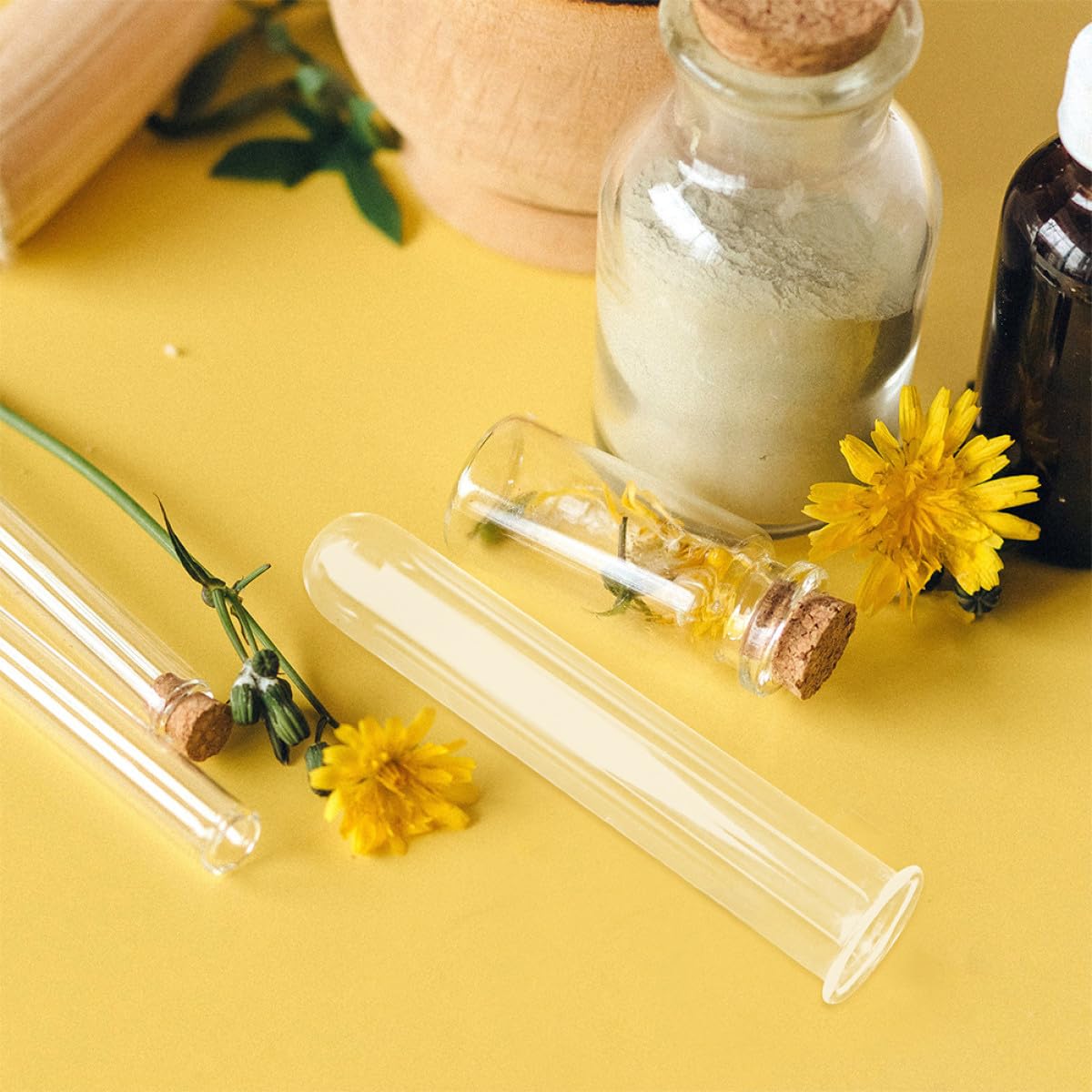 BESPORTBLE 4pcs Glass Test Tube Vase Plant Propagation Tubes Hydroponic Planter Terrariums Desktop Floral for Indoor Plants Home Décor