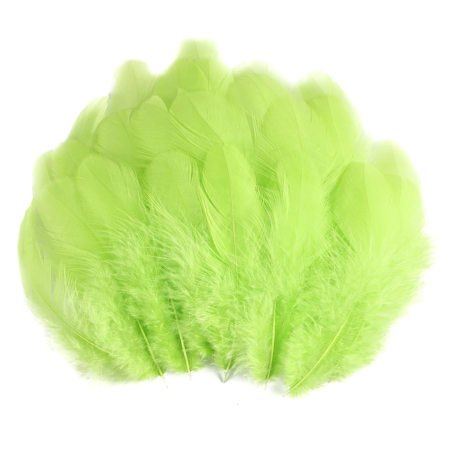 iHUFeather 600pcs White Feathers for Crafts 3-5inch Craft Feathers Bulk for Wedding Home Party, Dream Catcher Supplies and DIY Crafts