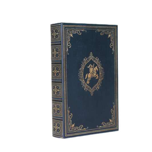 Microkize Vintage Soldier Pattern Decorative Book Box, Blue Faux Book Shaped Trinket Storage Container, Hidden Compartment for Jewelry Keepsakes, Retro Home Office Bookshelf Decor