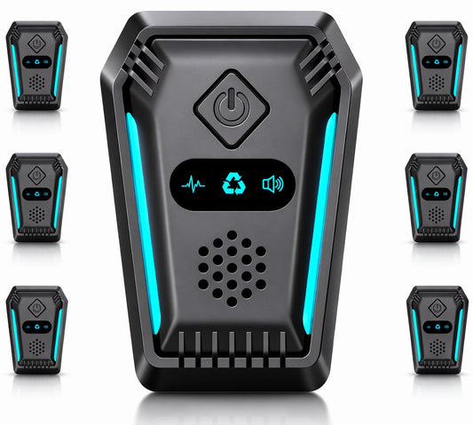 (2026 Upgraded) Ultrasonic Rodent & Pest Indoor Repeller - Stronger Driving Force, Repellent for Mouse, Rats, Roaches, Ants, Spiders & Bugs | Plug-in Control, 3 Mode Switching (6 Pack)
