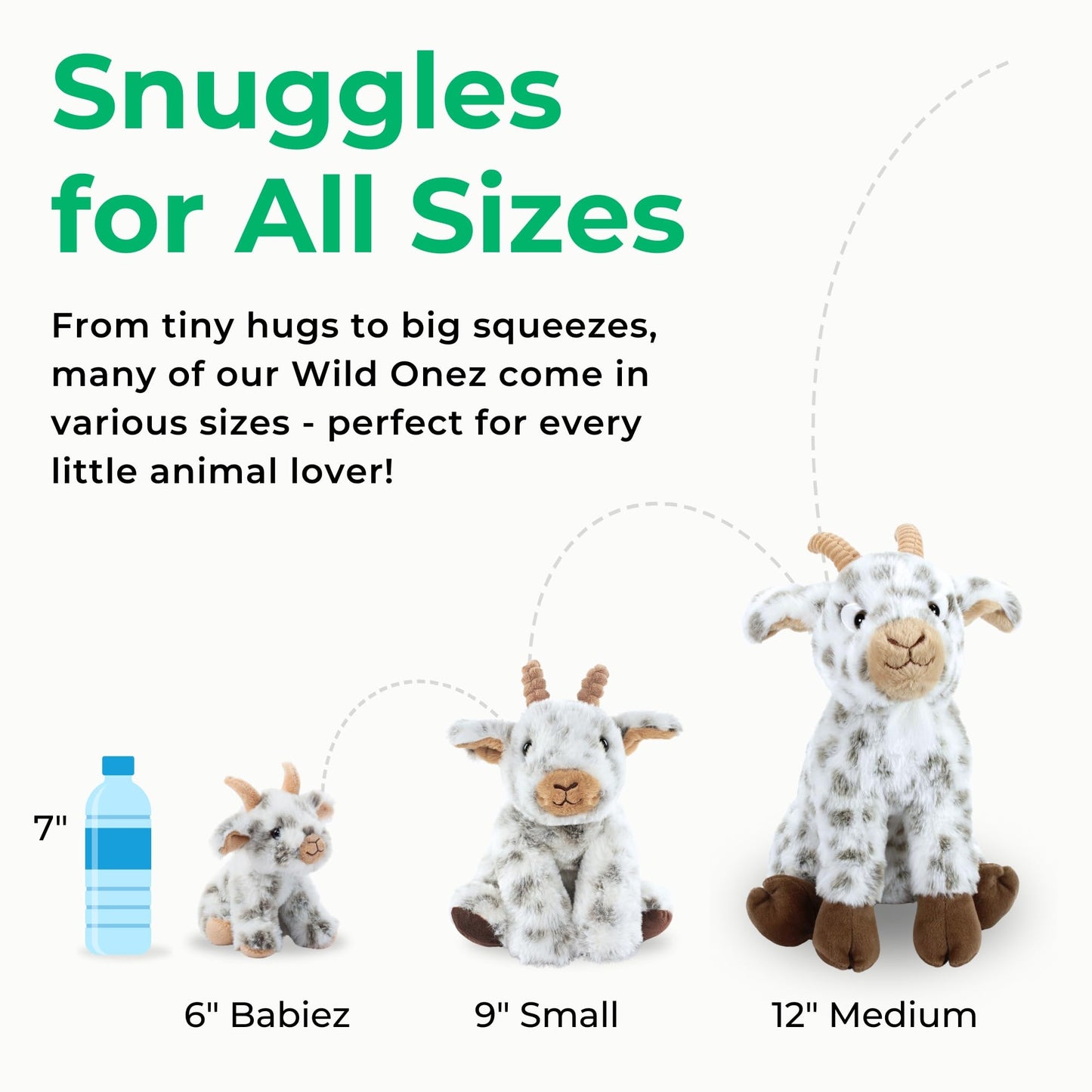 The Petting Zoo Fennec Fox Stuffed Animal, Gifts for Kids, Wild Onez Zoo Animals, Fennec Fox Plush Toy 9 inches