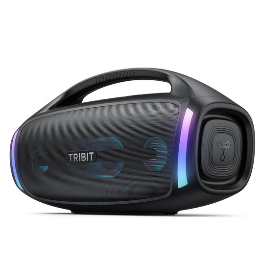 Tribit Bluetooth Speaker StormBox Blast 2, 200W Portable Wireless Speaker with Subwoofer, XBass, LED Light, Bluetooth 5.4, IP67 Waterproof, Custom EQ, 30H Playtime, TWS Pairing for Party/Outdoor