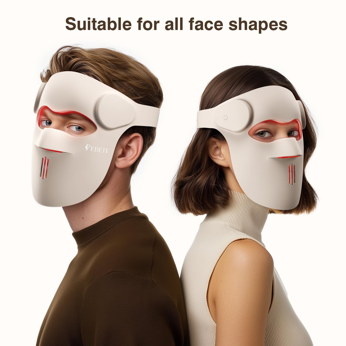 Red Light Therapy for Face, 9 Modes Wireless Face Mask Light Therapy, 850nm Infrared & Red Light Masks, 2500mAh Rechargeable, 3D Facial Fit, Light Therapy Skin Care At Home
