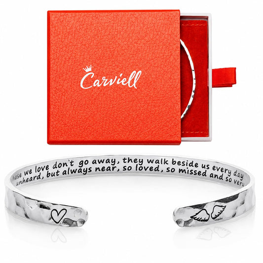 Carviell Memorial Bracelet for Women, Sympathy Gift for Loss of Loved One, Grief Gifts for Women, In Memory of Loved One Gift, Bereavement Remembrance Jewelry