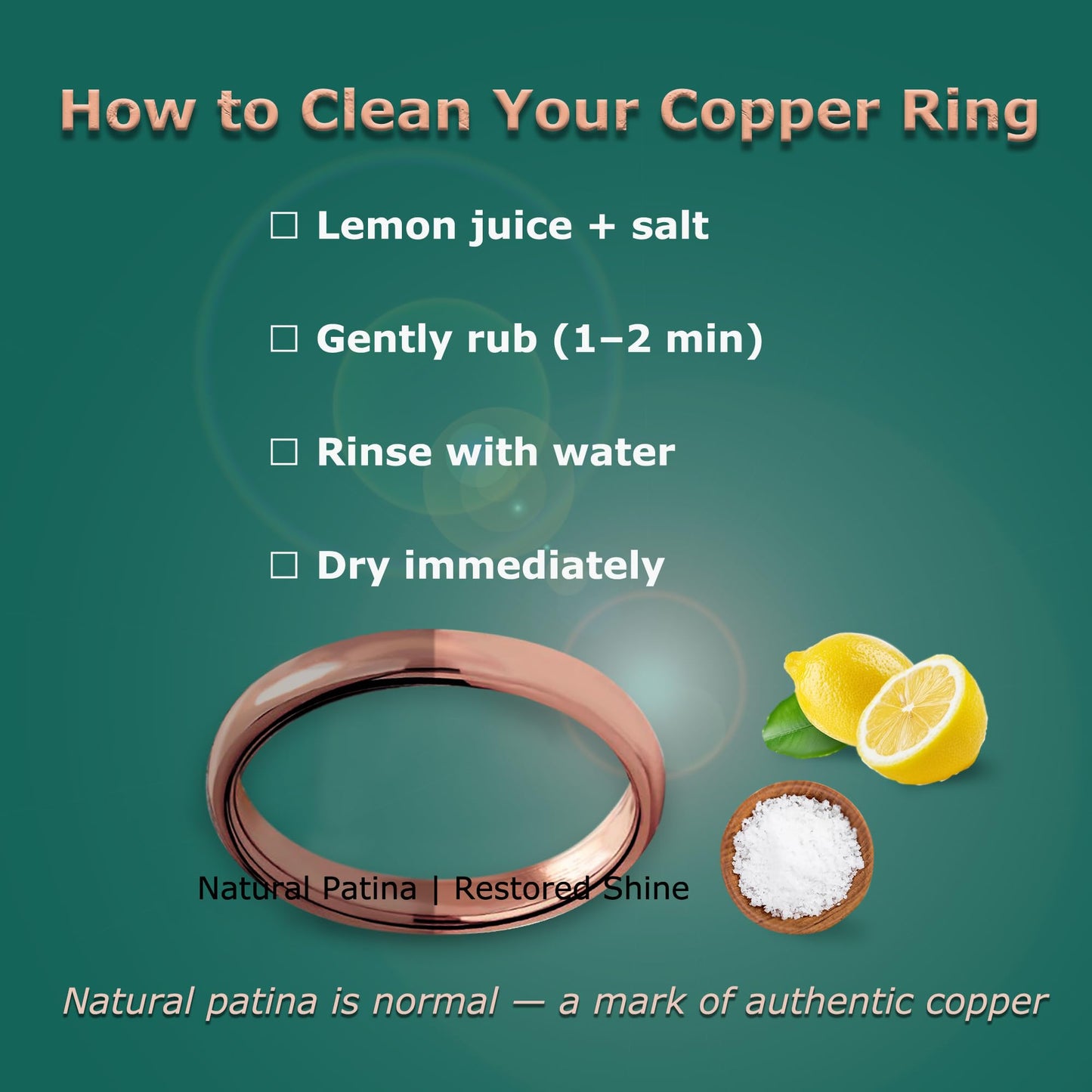IVY & BAUBLE Pure Uncoated 3mm Copper Ring for Men & Women – Raw Authentic Solid Copper Band – Crafted in USA – Lab-Tested & Wellness Jewelry, Sizes 6