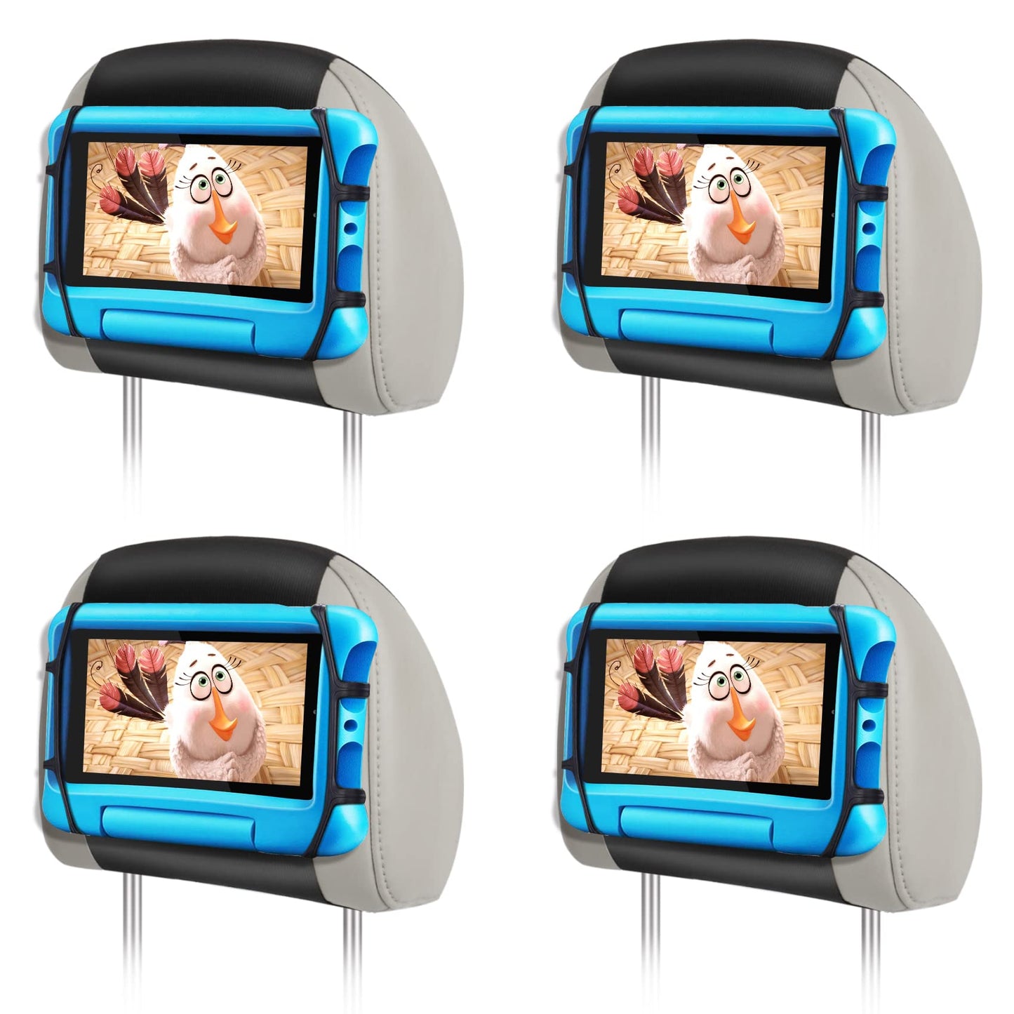 FANGOR Tablet Holder for Car - [3 in 1 Adjustable Extension Arm] Upgraded iPad Holder for car Backseat with Holding Net, Road Trip Essentials for Kids, for 7-13" iPad Pro, Air, Mini, Galaxy, Fire HD