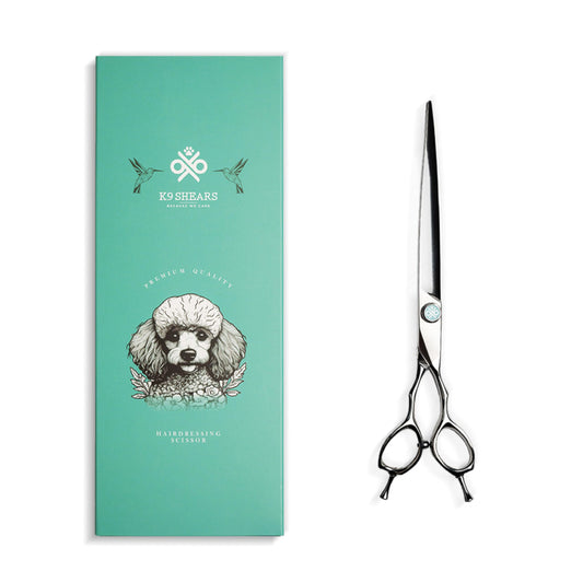 8” Dog Grooming Scissors｜VG10 Japanese Steel Professional Pet Grooming Shears for Cats & Dogs｜Clean Cut & Precise Trimming｜Lightweight Ergonomic Handcrafted Design｜K9 Shears