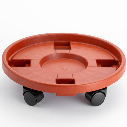 Doseno 13” Plant Caddy with Wheels Round Rolling Plant Stand for Indoor and Outdoor Use, 200lbs Heavy Duty Rolling Dolly for Patio, Lawn & Garden