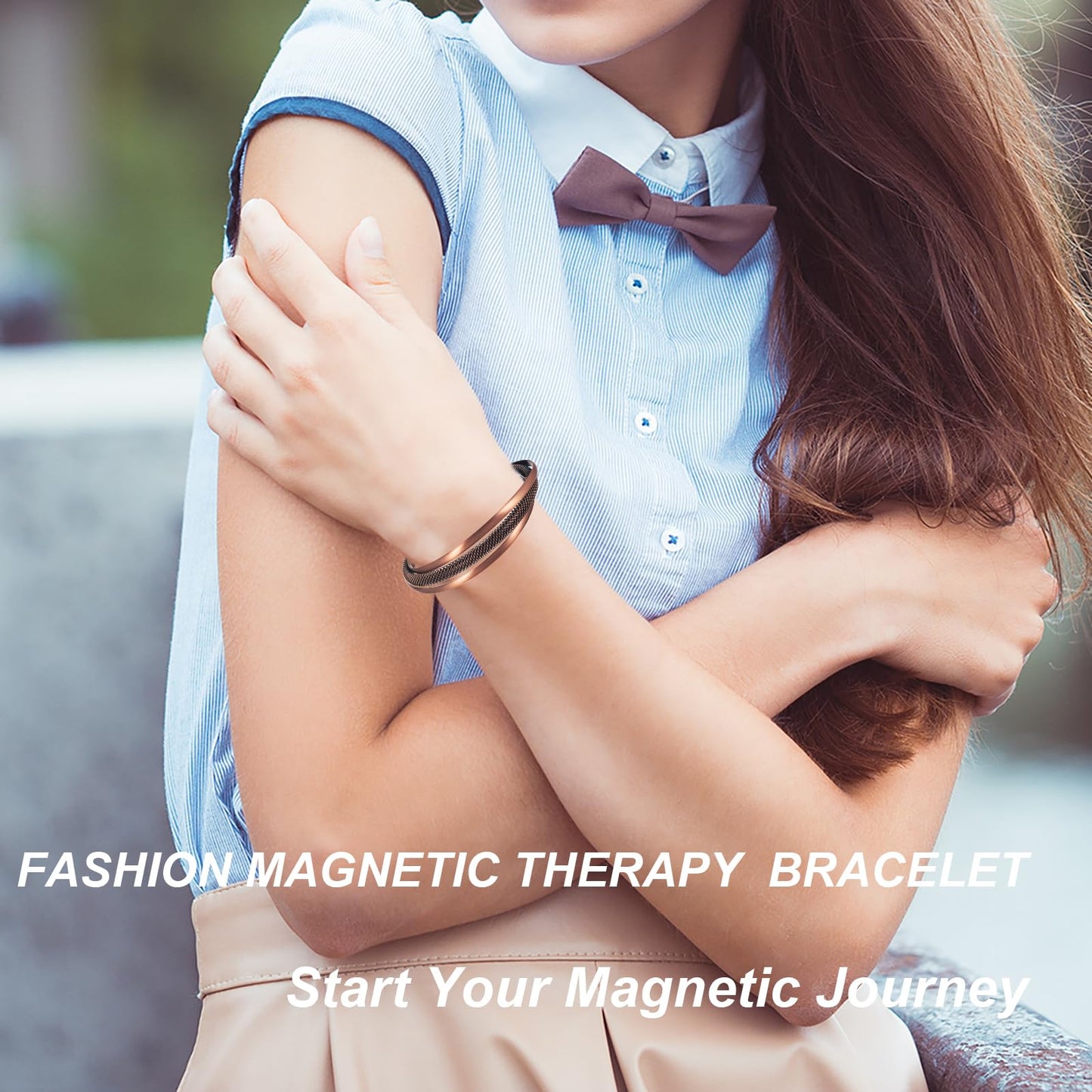 EnerMagiX Copper Bracelets for Women, 99.9% Retro Pure Copper Set Magnetic Bracelets, Fashion Healthy Jewelry (2023)