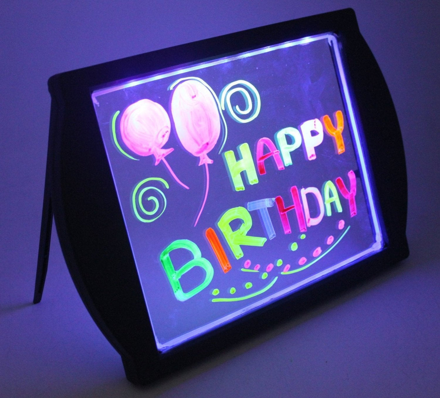 Marvin's Magic - Glow Art - LED Doodle Board for Children - Light Up Drawing Pad, with Glow in The Dark Colouring Pens - Battery Powered Magic Drawing Tablet - Light Up Tracing Pad Suitable for 5+
