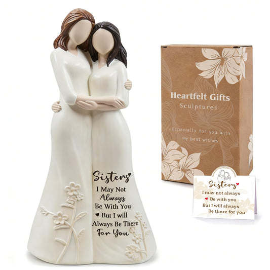 GemsLives Sister Birthday Gifts from Sisters,Sister Birthday Gifts Figurines,Bestie, Friendship Gifts for Christmas, Mother's Day, Sisters Day