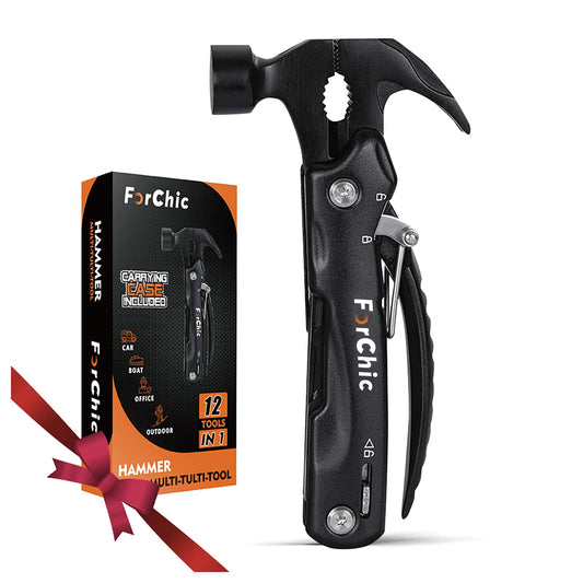 12 in 1 Hammer Multitool, Stocking Stuffers for Adults, Mens Gifts for Christmas, White Elephant Gifts for Adults, Christmas Gifts for Men, Dad, Him, Grandpa, Husband, Boyfriend