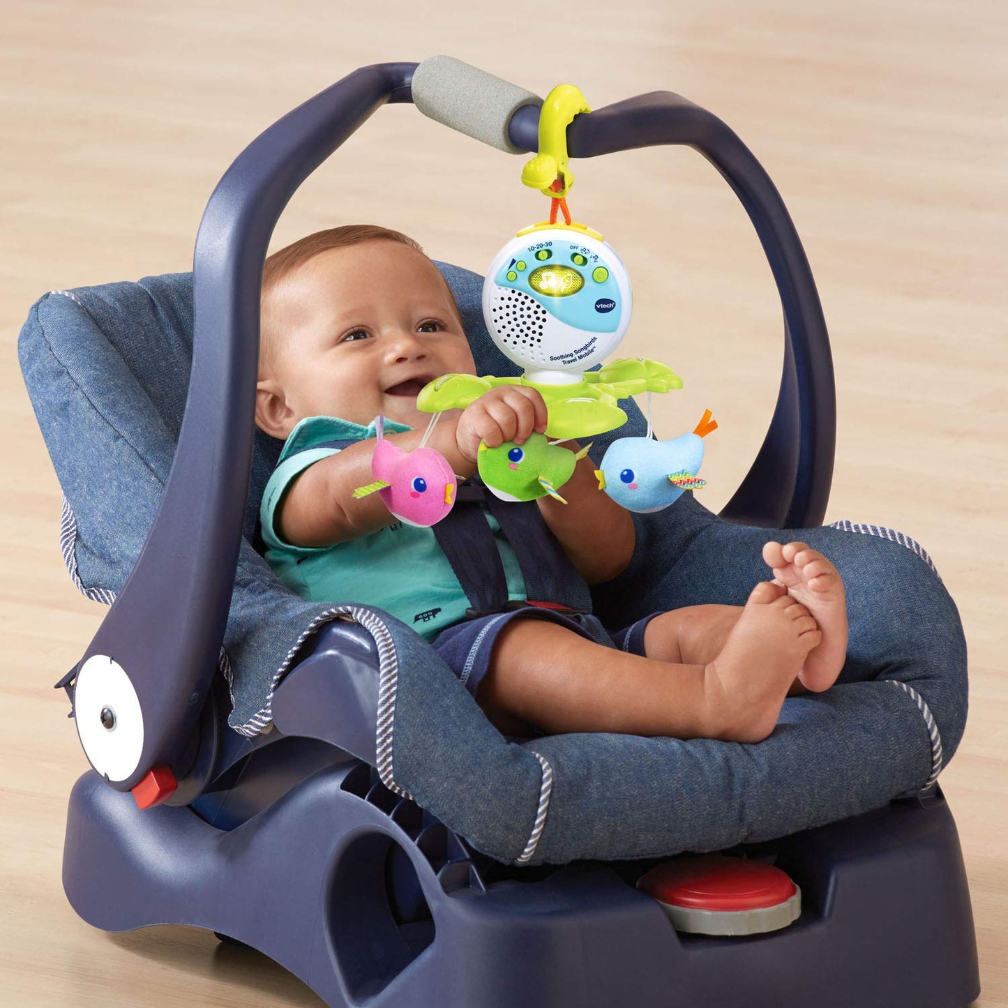 VTech Soothing Songbirds Travel Mobile, White