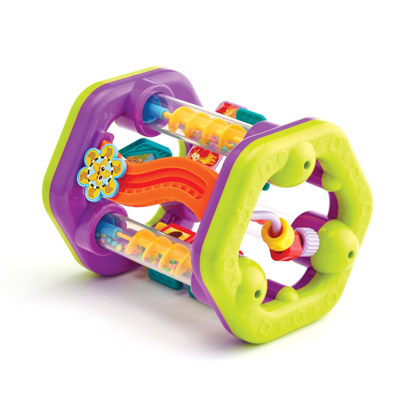 Kidoozie Flip 'n Roll Hexagon Ages 6 Month + Infant Toddler Learning Toy