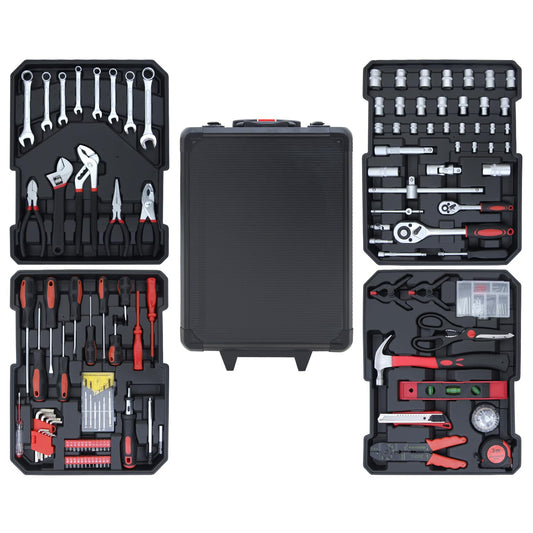 Hantinstom 678PCS Complete Home Tool Set Versatile Rolling Tool Kit for Professional Repair and Maintenance - Heavy and Duty Portable Tool Box with Wheels