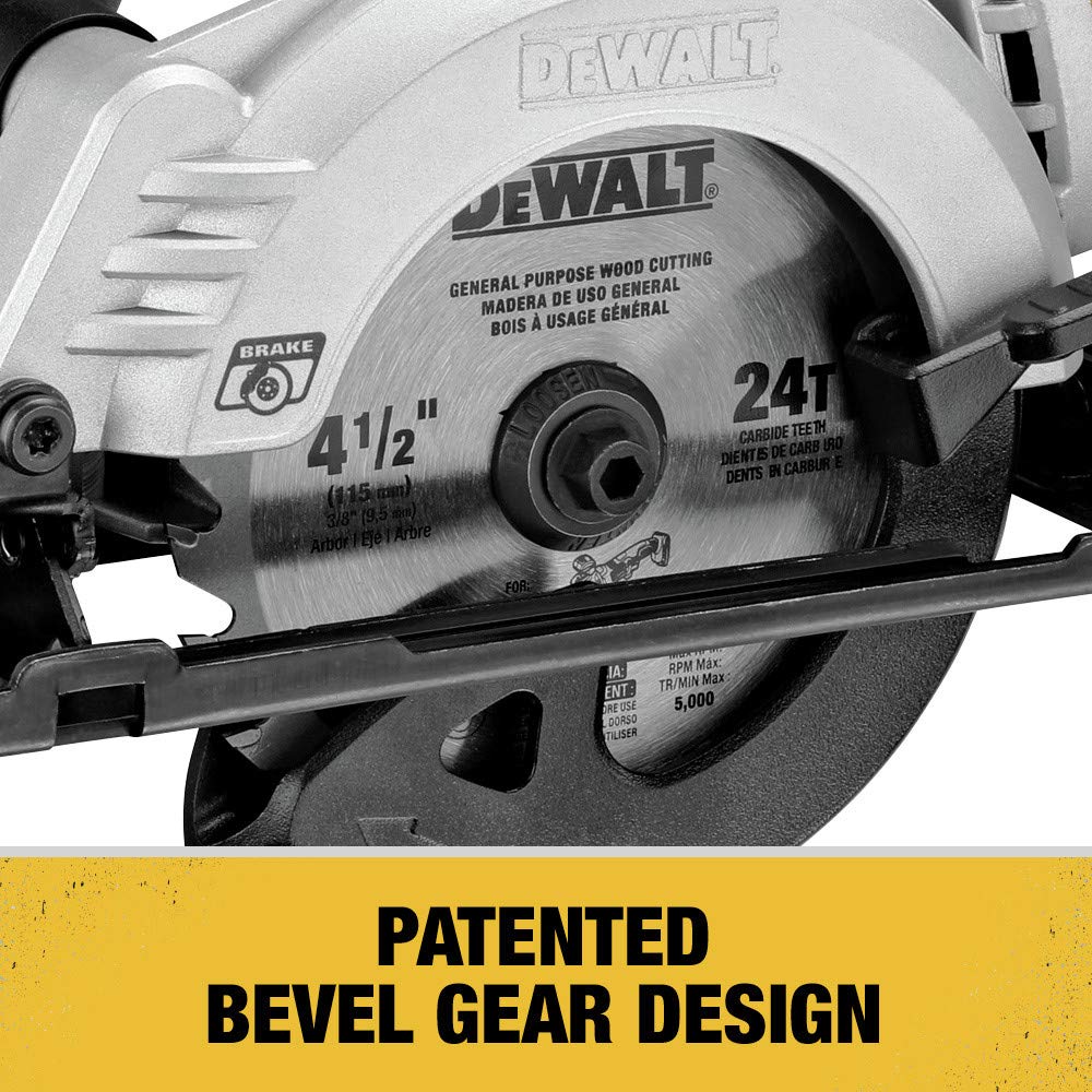 DEWALT ATOMIC 20V MAX* Circular Saw, 4-1/2-Inch, Tool Only (DCS571B)